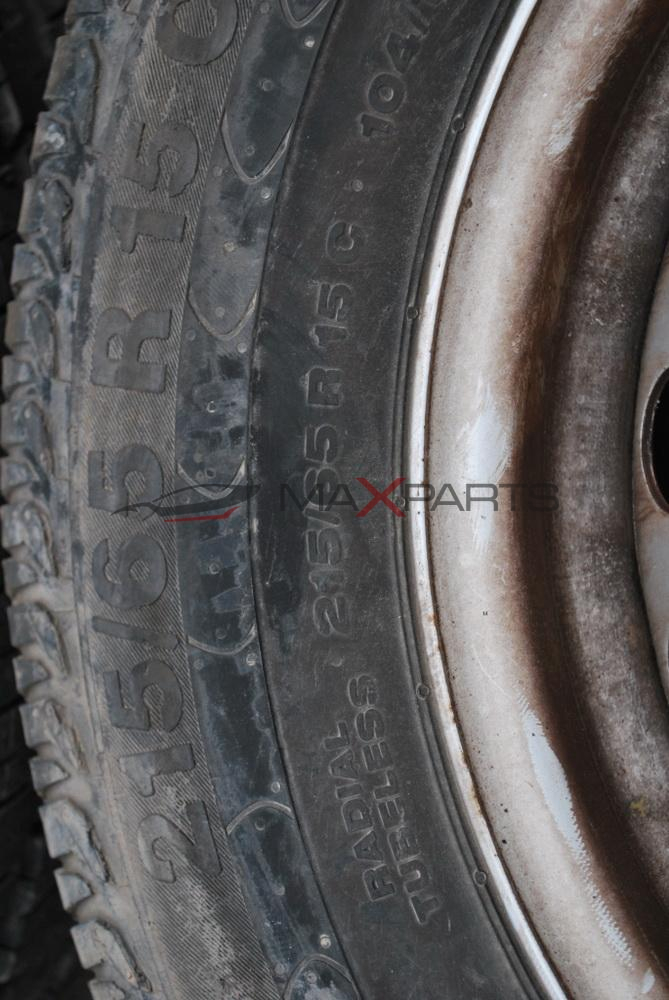 Стоманени джанти и гуми за FORD TRANSIT 215/65 R15    6 1/2 Jx15x60