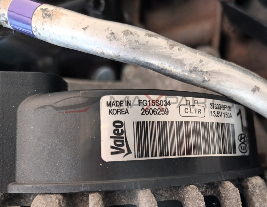 ГЕНЕРАТОР 2.2 KIA HYNDAI Valeo  MADE IN FG15S034 KOREA 2606259  37300-310 13.5V 150A