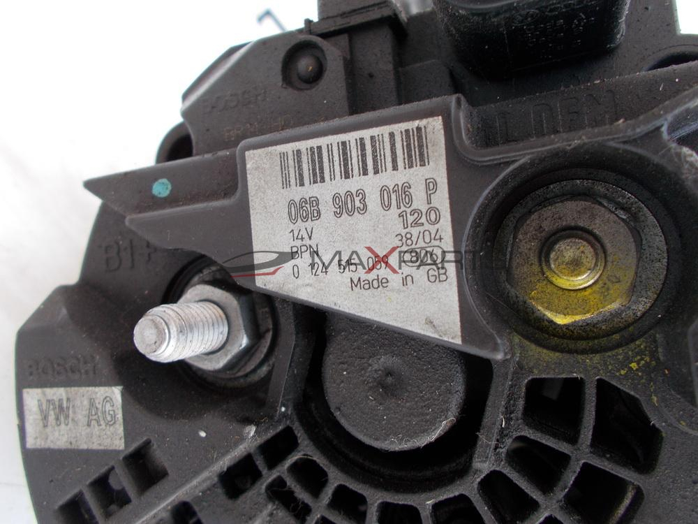 Генератор за Audi A4 B6 2.0FSI ALTERNATOR 06B903016P 0124515059