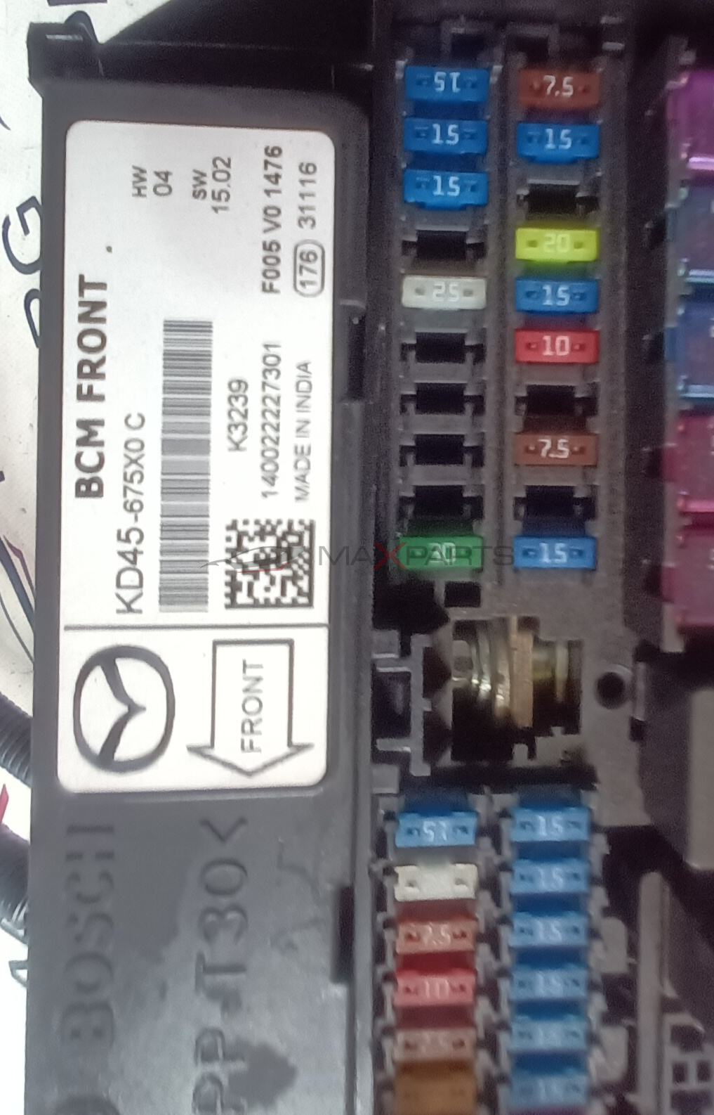 БУШОННО ТАБЛО С КУТИЯ MAZDA 2.2 SKYACTIVE K3239 140113342802 MADE IN INDIA