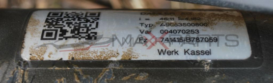 Заден диференциал за MERCEDES SPRINTER     W906             A9063500800