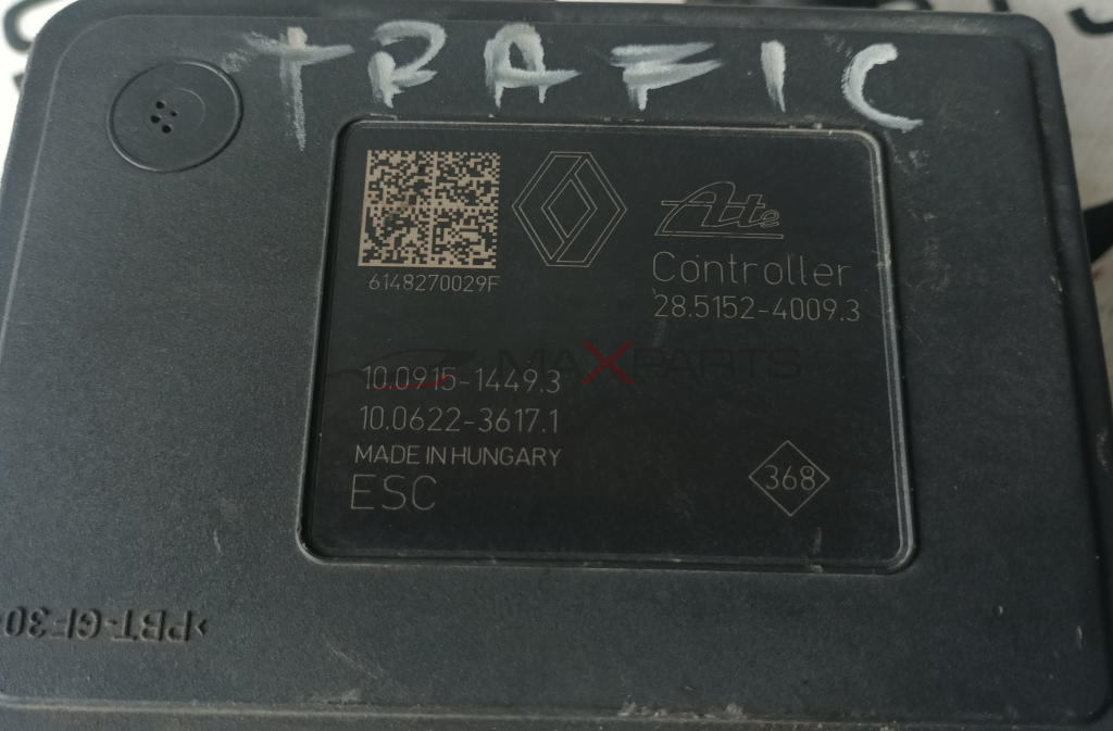 ABS RENAULT TRAFIC  619622001BC  10.0915-1478.3 10.0625-3479.1 MADE IN HUNGARY  Controller 28.5152-4012.3  368  6148270029F  10.0915-1449.3 10.0622-3617.1 MADE IN HUNGARY