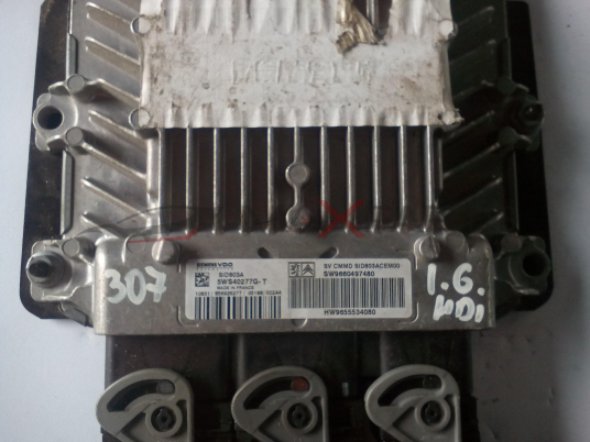 Компютър за PEUGEOT 307 1.6 HDI ECU 9660497480  9655534080   5WS40277G-T