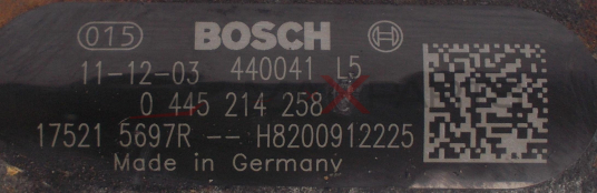 Горивна рейка за Opel Vivaro 2.0CDTI FUEL RAIL 0445214258 H8200912225 175215697R